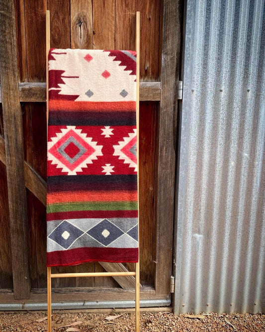 Otavalo Blanket Red/ Grey